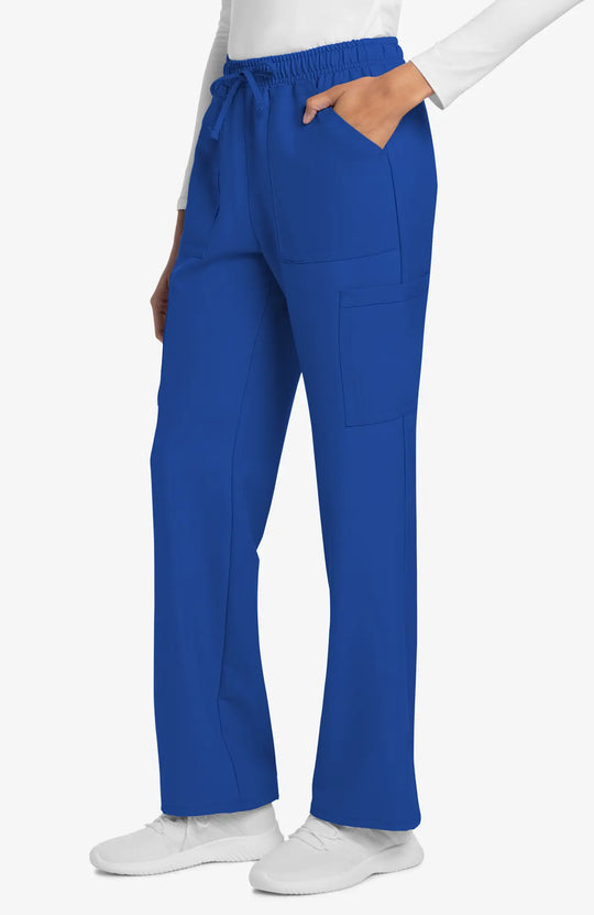 Cherokee Scrubs Women's Straight Leg Trouser Pant Royal Blue | scrub-supply.com