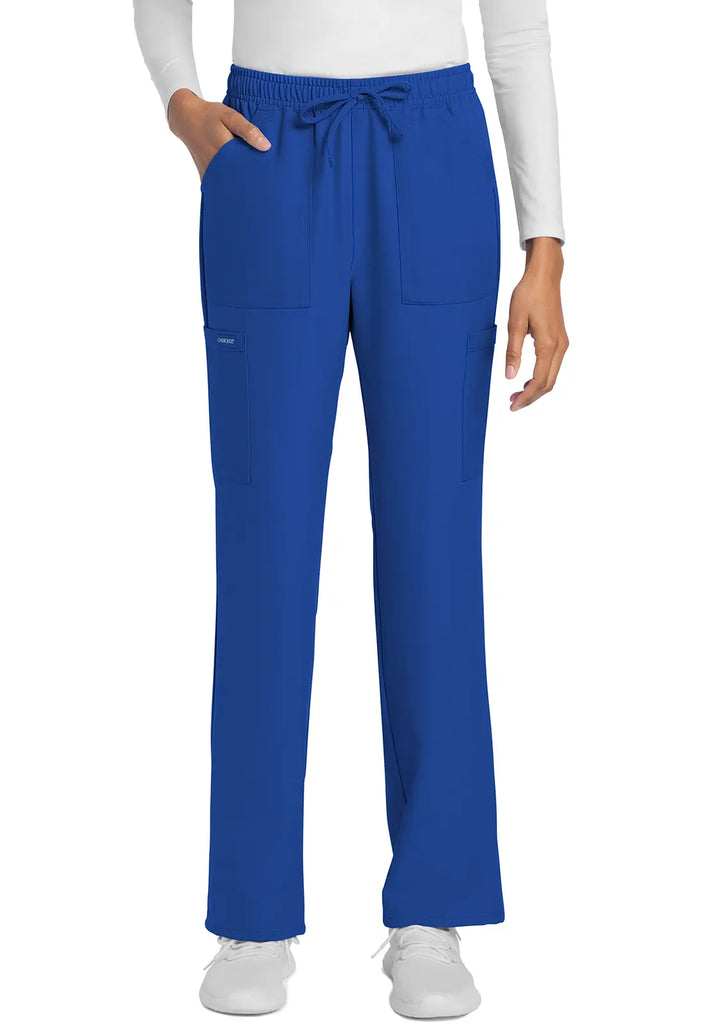 Cherokee Scrubs Women's Straight Leg Trouser Pant Royal Blue | scrub-supply.com