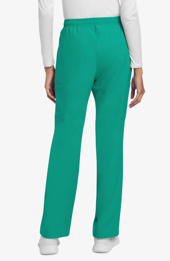 Cherokee Scrubs Women's Straight Leg Trouser Pant Teal | scrub-supply.com