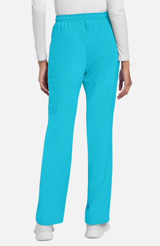 Cherokee Scrubs Women's Straight Leg Trouser Pant Turquoise | scrub-supply.com