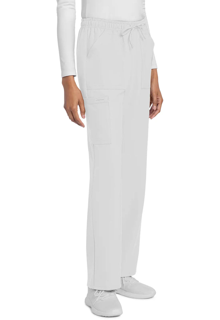 Cherokee Scrubs Women's Straight Leg Trouser Pant White | scrub-supply.com