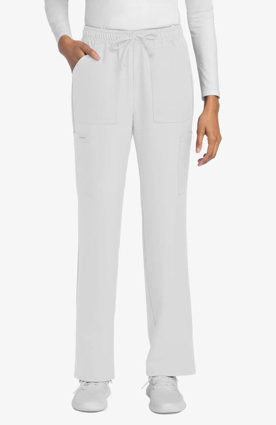 Cherokee Scrubs Women's Straight Leg Trouser Pant White | scrub-supply.com
