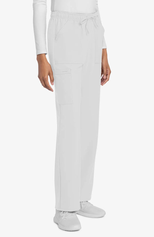 Cherokee Scrubs Women's Straight Leg Trouser Pant White | scrub-supply.com
