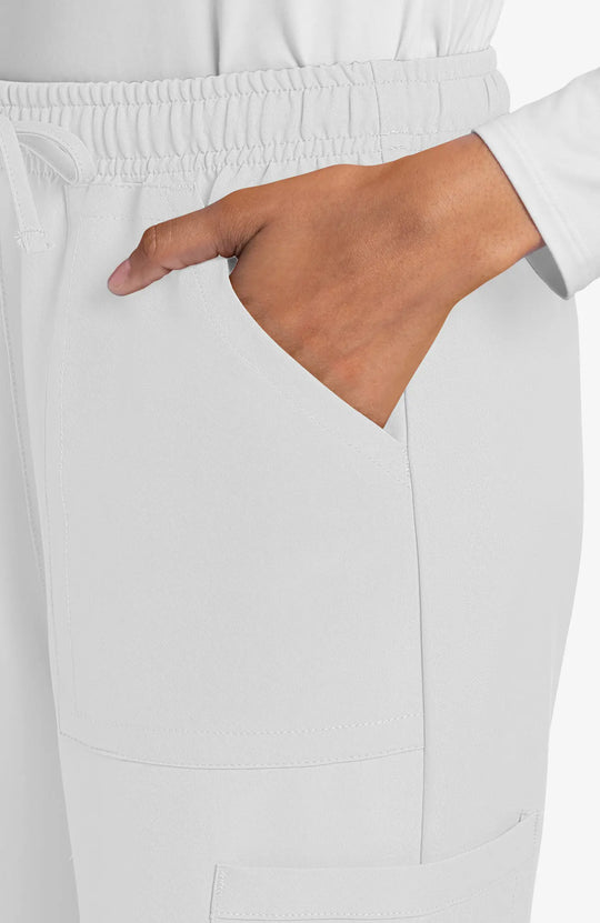 Cherokee Scrubs Women's Straight Leg Trouser Pant White | scrub-supply.com