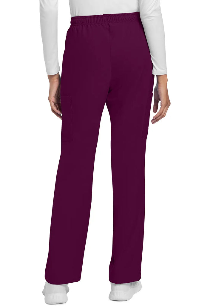 Cherokee Scrubs Women's Straight Leg Trouser Pant Wine | scrub-supply.com