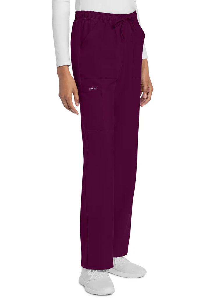 Cherokee Scrubs Women's Straight Leg Trouser Pant Wine | scrub-supply.com