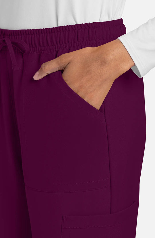 Cherokee Scrubs Women's Straight Leg Trouser Pant Wine | scrub-supply.com
