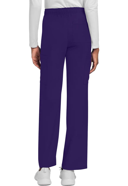Cherokee Scrubs Unisex Drawstring Straight Leg Pant Grape | scrub-supply.com