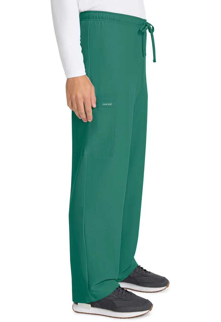 Cherokee Scrubs Unisex Drawstring Straight Leg Pant Hunter Green | scrub-supply.com