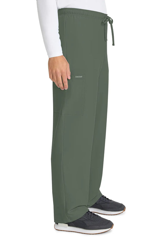 Cherokee Scrubs Unisex Drawstring Straight Leg Pant Olive | scrub-supply.com