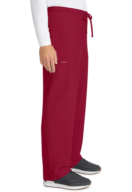 Cherokee Scrubs Unisex Drawstring Straight Leg Pant Red | scrub-supply.com