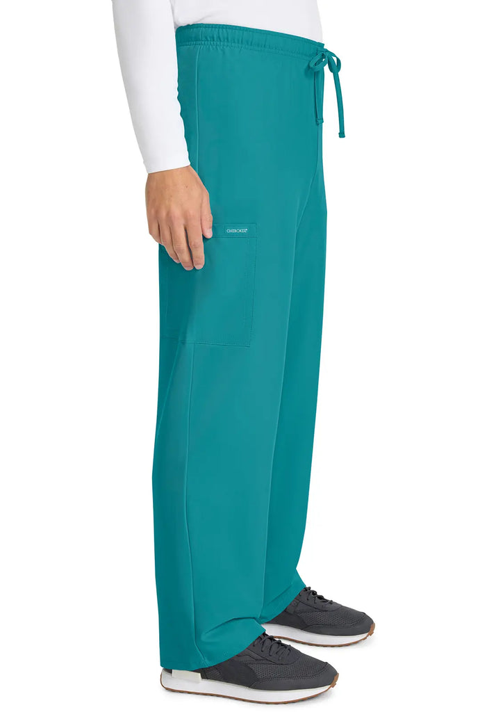 Cherokee Scrubs Unisex Drawstring Straight Leg Pant Teal | scrub-supply.com