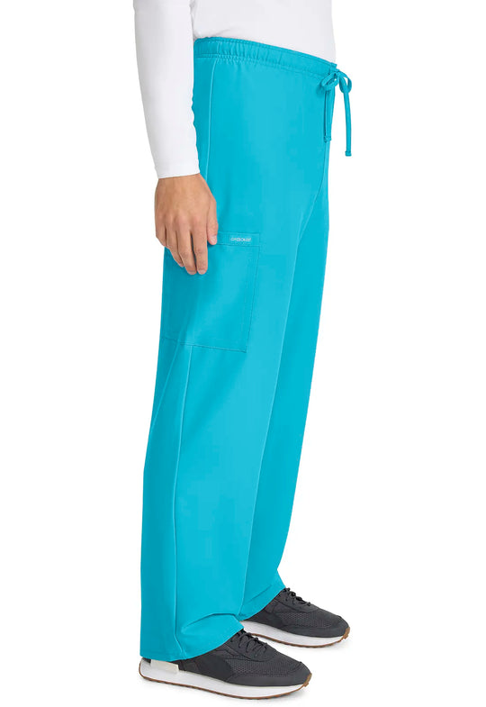 Cherokee Scrubs Unisex Drawstring Straight Leg Pant Turquoise | scrub-supply.com