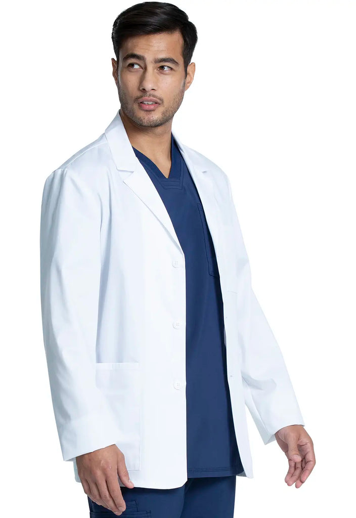 Cherokee Scrubs 30" Men's Consultation Coat White | scrub-supply.com