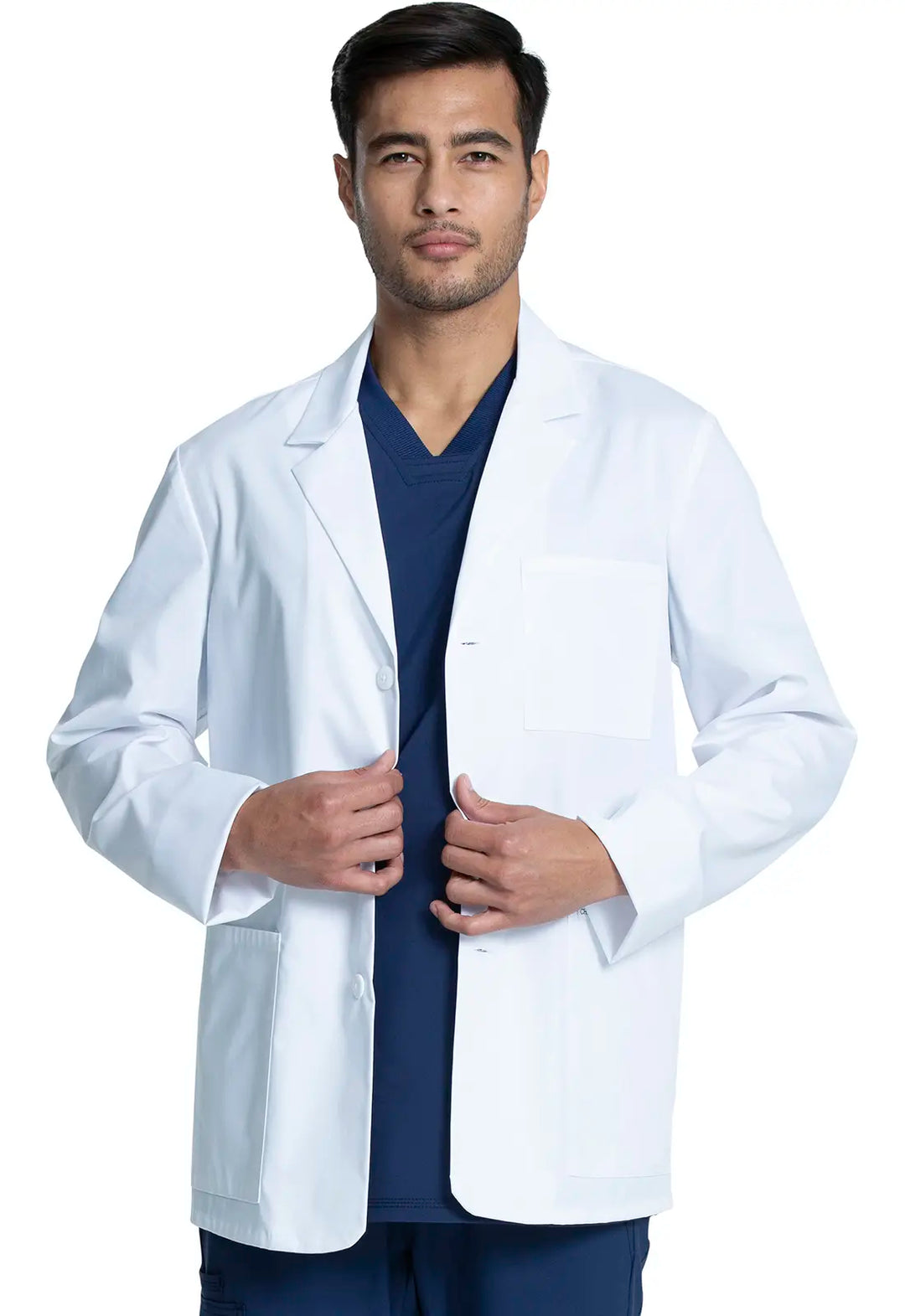 Cherokee Scrubs Men's 30" Consultation Coat White | scrub-supply.com