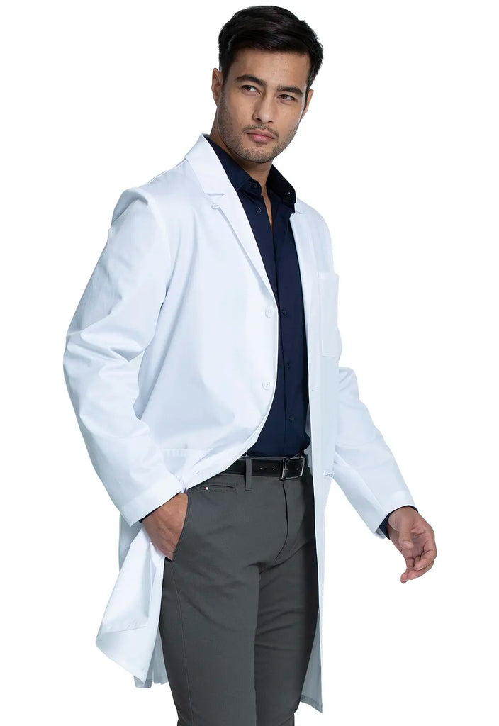 Cherokee Scrubs 38" Men's Lab Coat White | scrub-supply.com