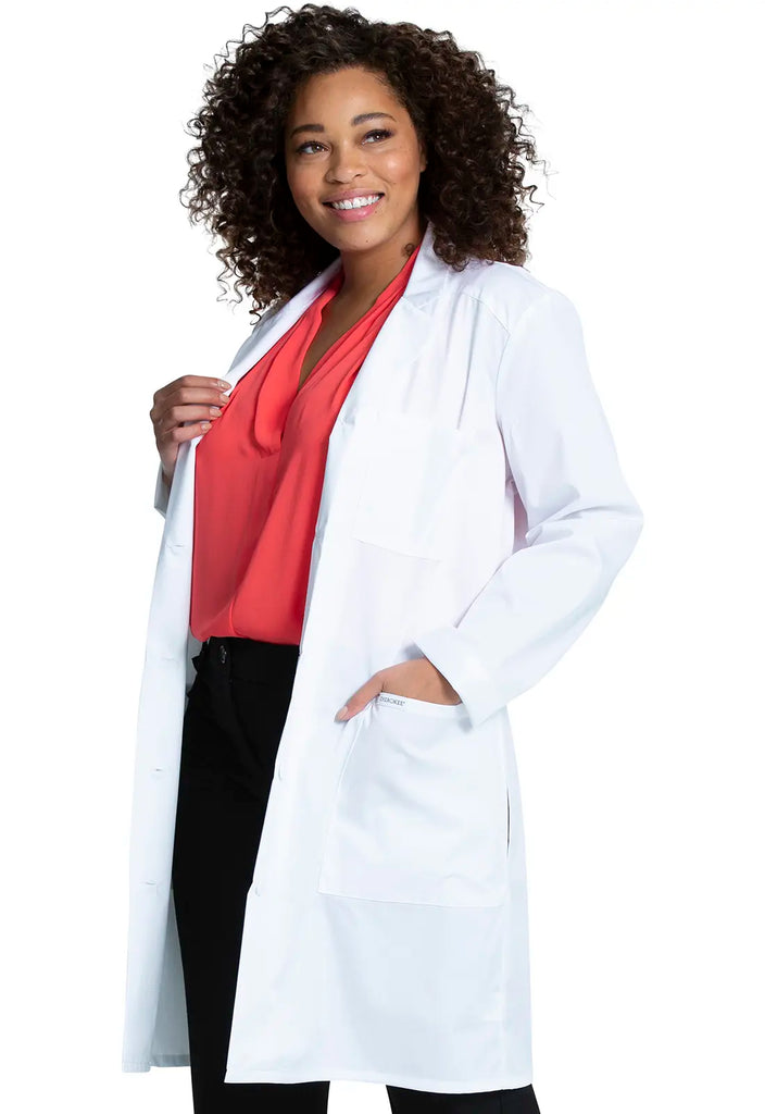 Cherokee Scrubs 37" Lab Coat White | scrub-supply.com