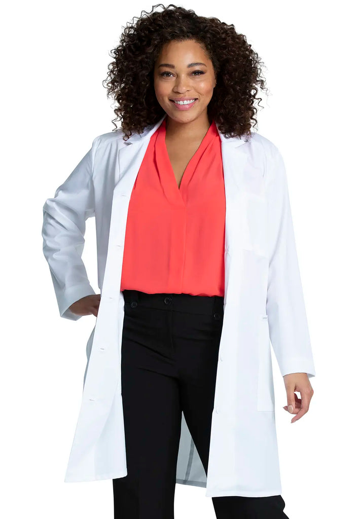 Cherokee Scrubs Women's 37" Lab Coat White | scrub-supply.com