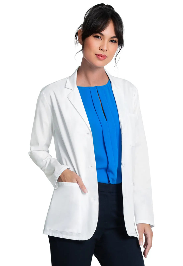 Cherokee Scrubs Women's 28" Consultation Coat White | scrub-supply.com