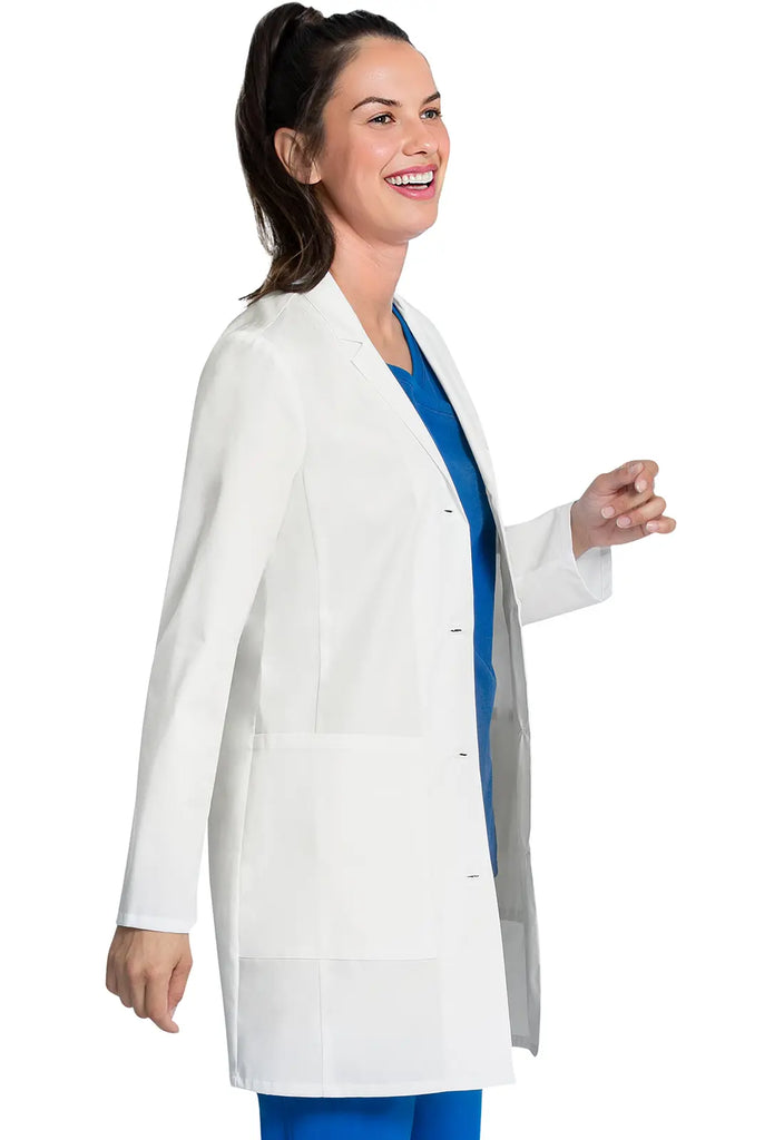 Cherokee Scrubs Women's 33" Lab Coat White | scrub-supply.com