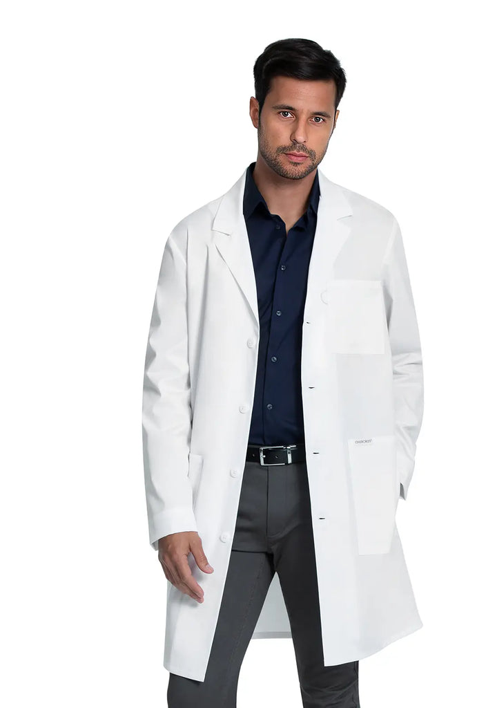 Cherokee Scrubs Unisex 38" Lab Coat White | scrub-supply.com