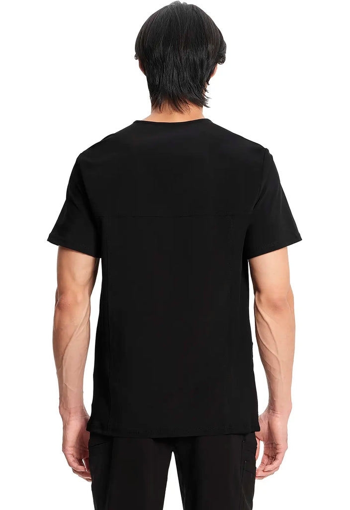 Infinity Scrubs Men's V-Neck Top Black | scrub-supply.com