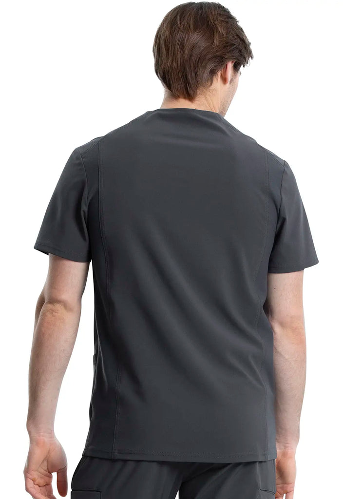 Infinity Scrubs Men's V-Neck Top Pewter | scrub-supply.com