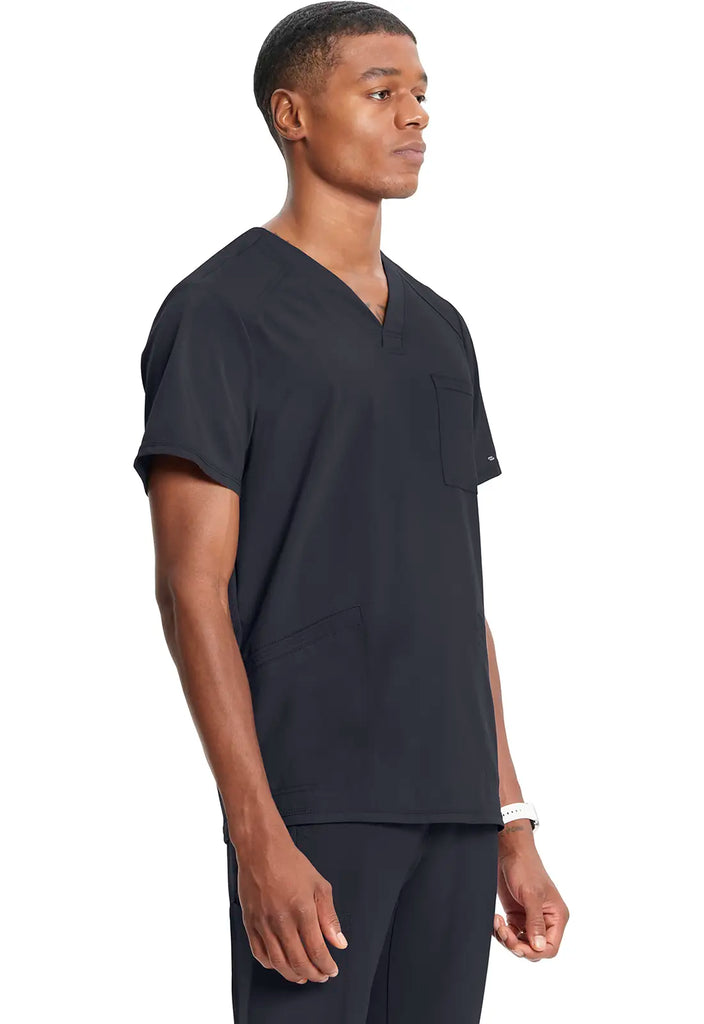 Infinity Scrubs Men's V-Neck Top Pewter | scrub-supply.com