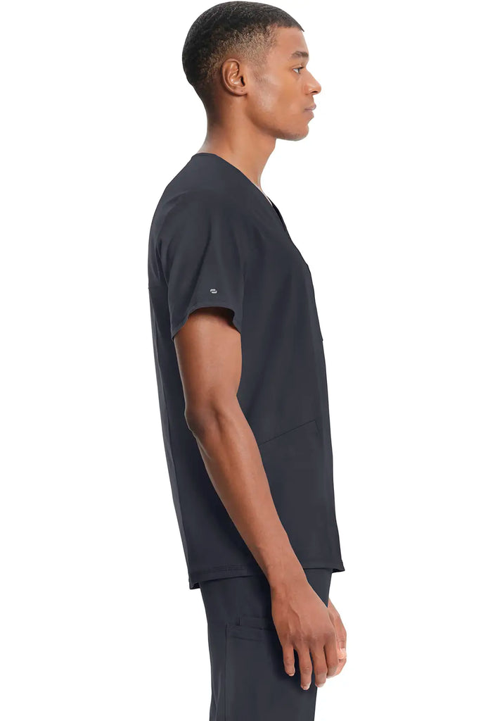 Infinity Scrubs Men's V-Neck Top Pewter | scrub-supply.com