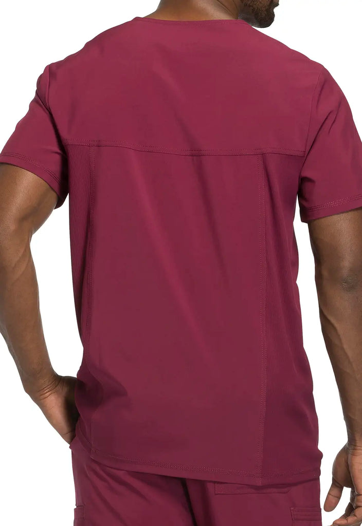 Infinity Scrubs Men's V-Neck Top Wine | scrub-supply.com