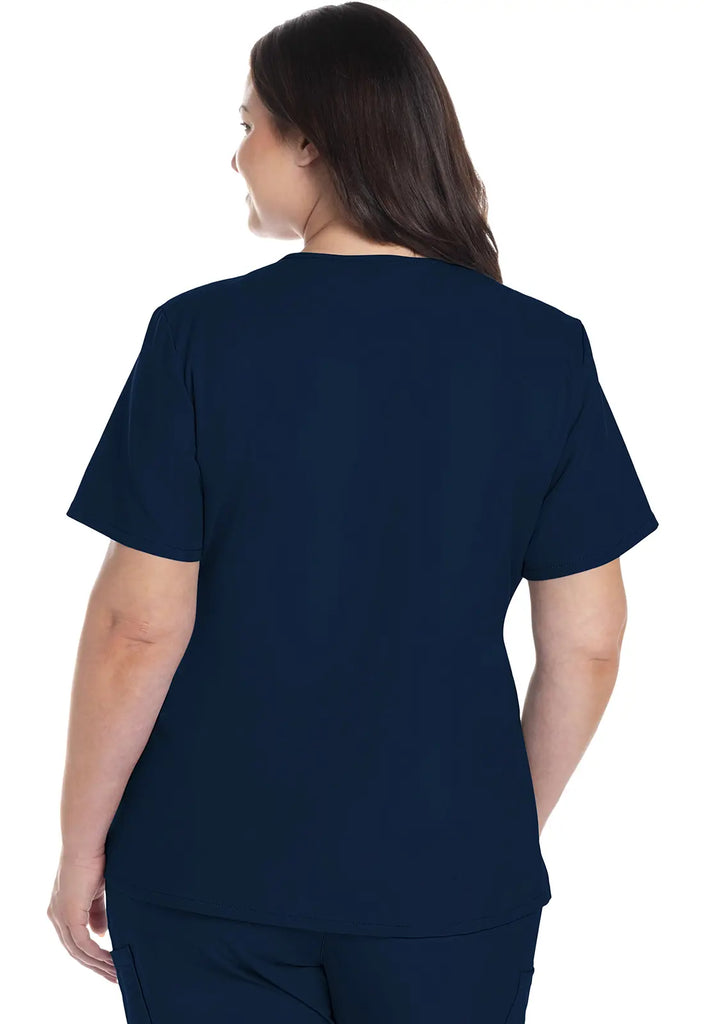 Cherokee Scrubs Women's Ultra 2-Pocket V-Neck Top Navy | scrub-supply.com