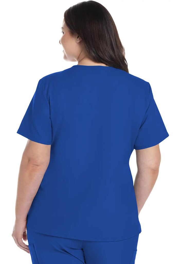 Cherokee Scrubs Women's Ultra 2-Pocket V-Neck Top Royal Blue | scrub-supply.com