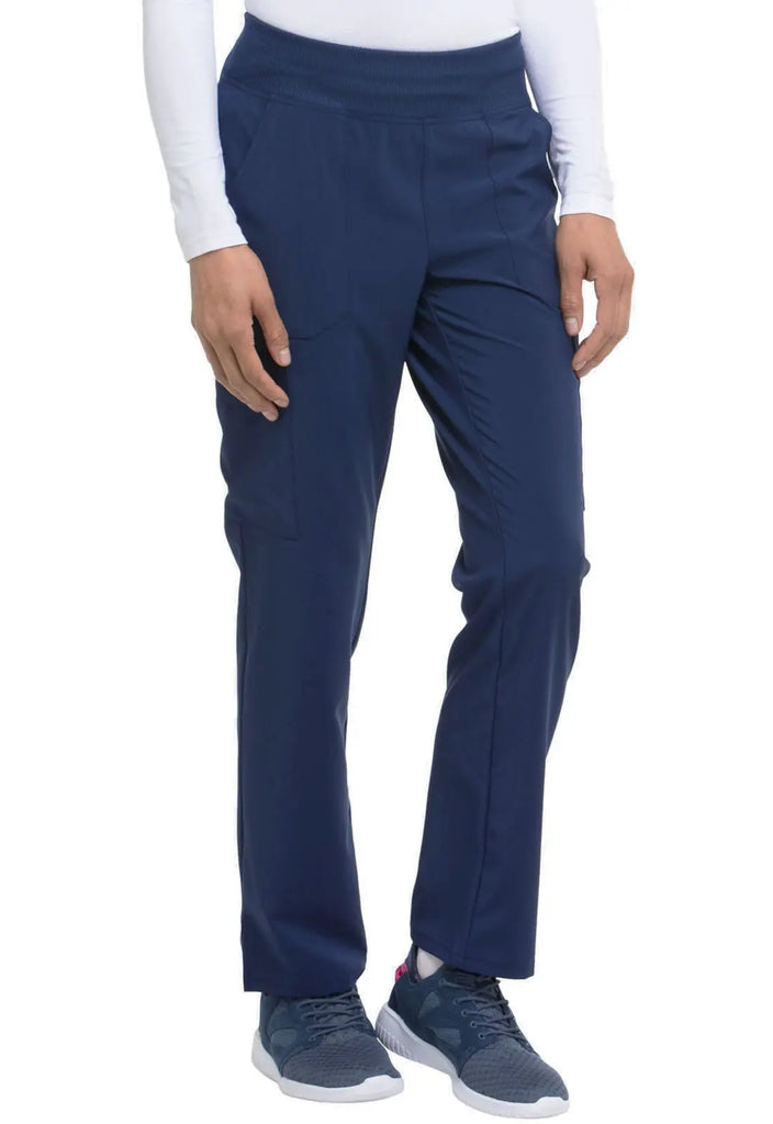 Dickies Scrubs 7-Pocket Natural Rise Tapered Leg Pull-on Pant Navy | scrub-supply.com