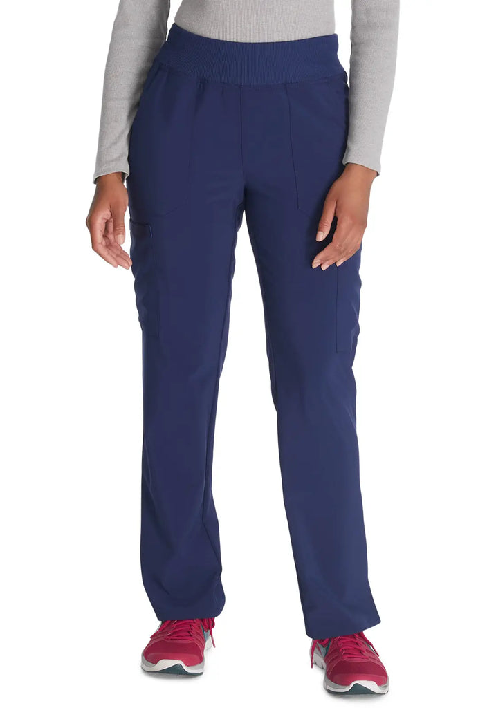 Dickies Scrubs 7-Pocket Natural Rise Tapered Leg Pull-on Pant Navy | scrub-supply.com