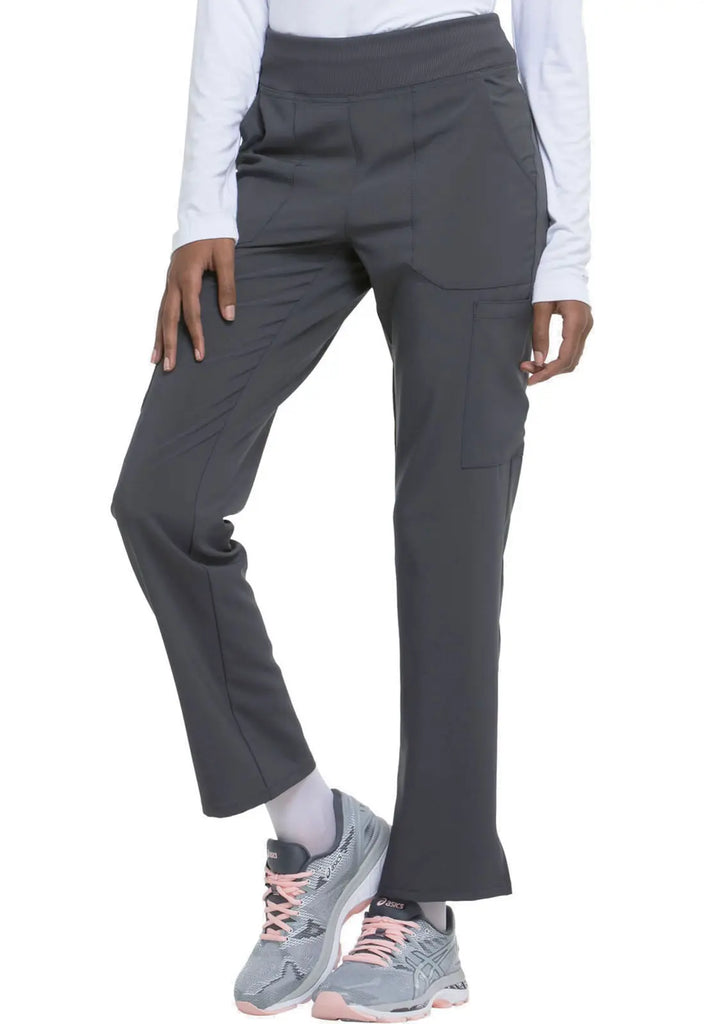 Dickies Scrubs 7-Pocket Natural Rise Tapered Leg Pull-on Pant Pewter | scrub-supply.com