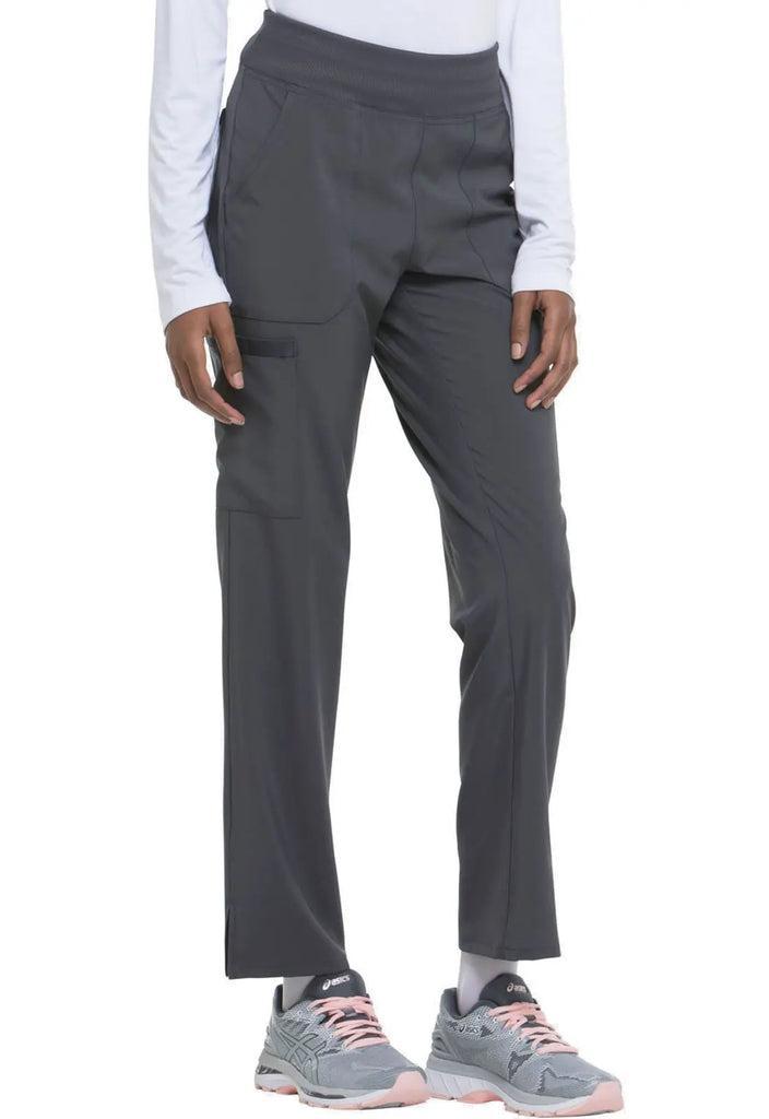 Dickies Scrubs 7-Pocket Natural Rise Tapered Leg Pull-on Pant Pewter | scrub-supply.com