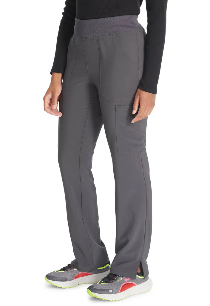 Dickies Scrubs 7-Pocket Natural Rise Tapered Leg Pull-on Pant Pewter | scrub-supply.com