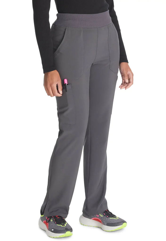 Dickies Scrubs 7-Pocket Natural Rise Tapered Leg Pull-on Pant Pewter | scrub-supply.com