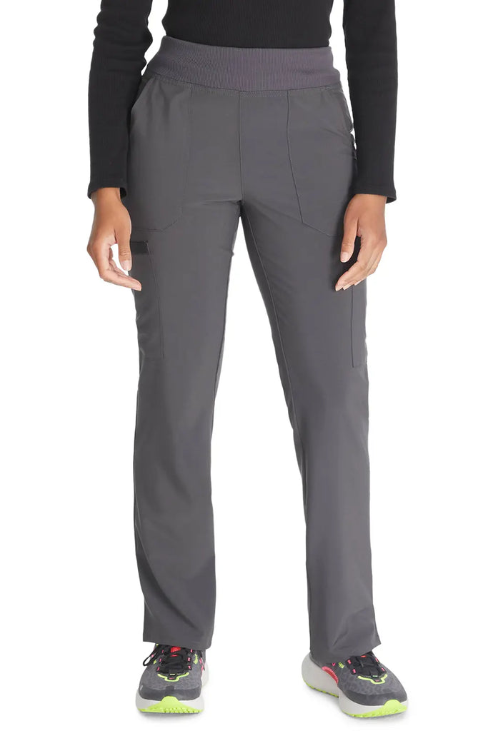 Dickies Scrubs 7-Pocket Natural Rise Tapered Leg Pull-on Pant Pewter | scrub-supply.com