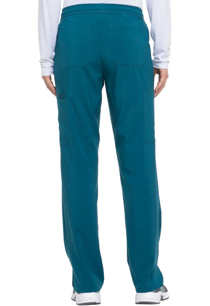 Dickies Scrubs Mid Rise Straight Leg Drawstring Pant Caribbean Blue | scrub-supply.com