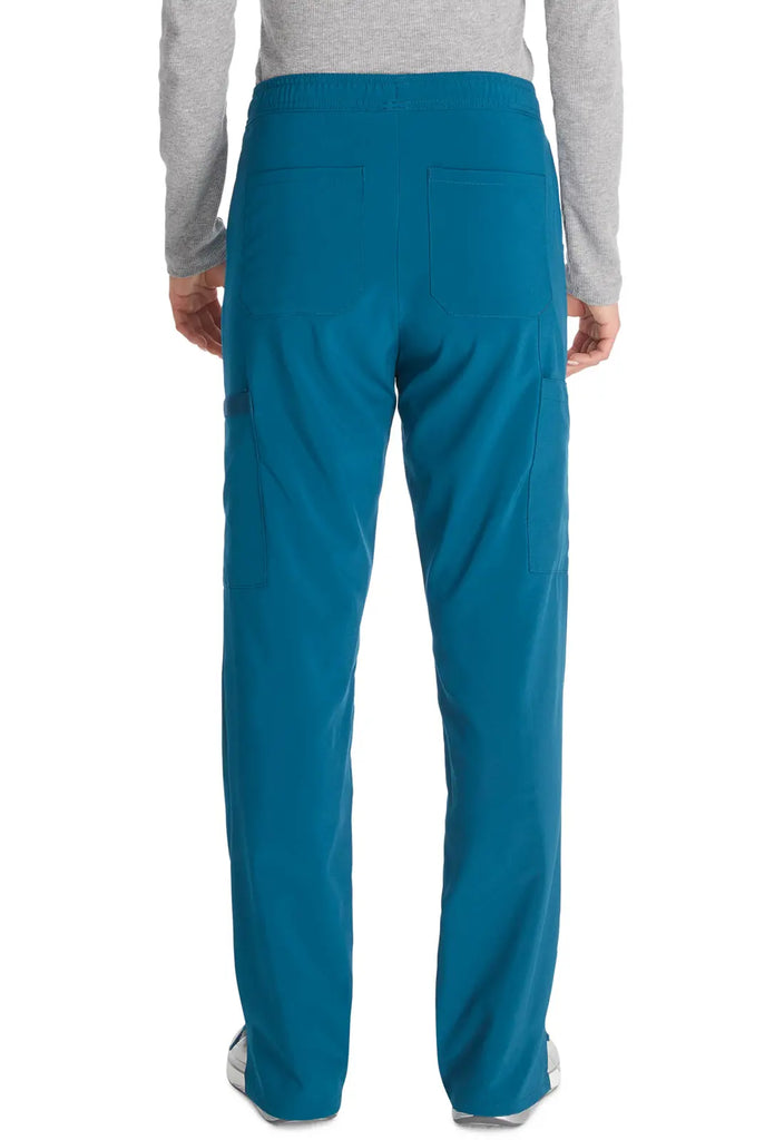 Dickies Scrubs Mid Rise Straight Leg Drawstring Pant Caribbean Blue | scrub-supply.com