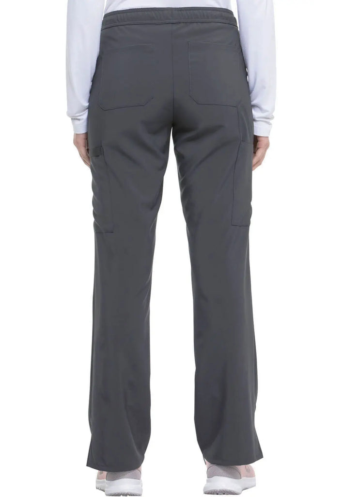 Dickies Scrubs Mid Rise Straight Leg Drawstring Pant Pewter | scrub-supply.com