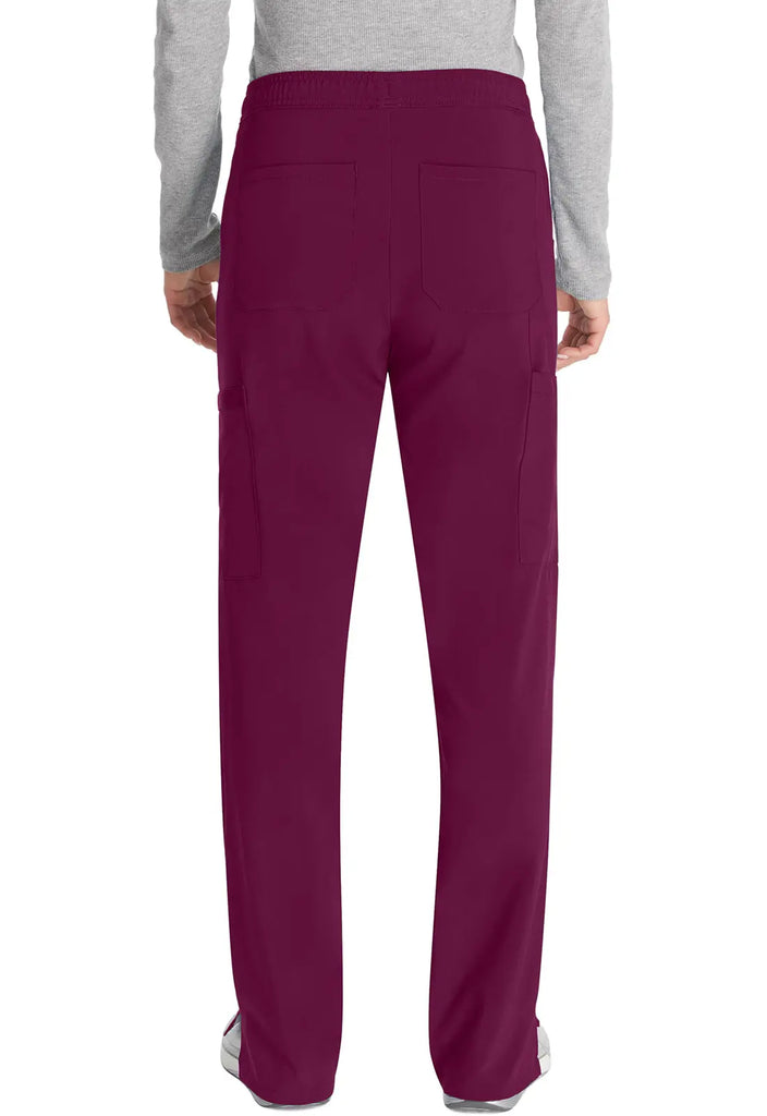 Dickies Scrubs Mid Rise Straight Leg Drawstring Pant Wine | scrub-supply.com