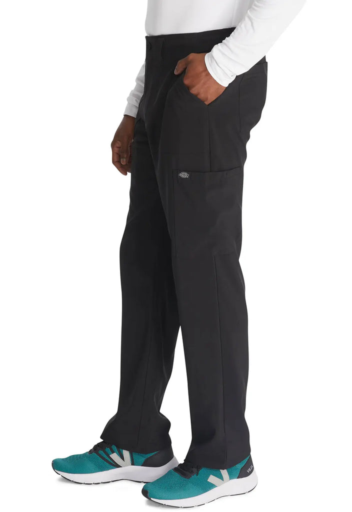 Dickies Scrubs Men's Natural Rise Drawstring Pant Black | scrub-supply.com