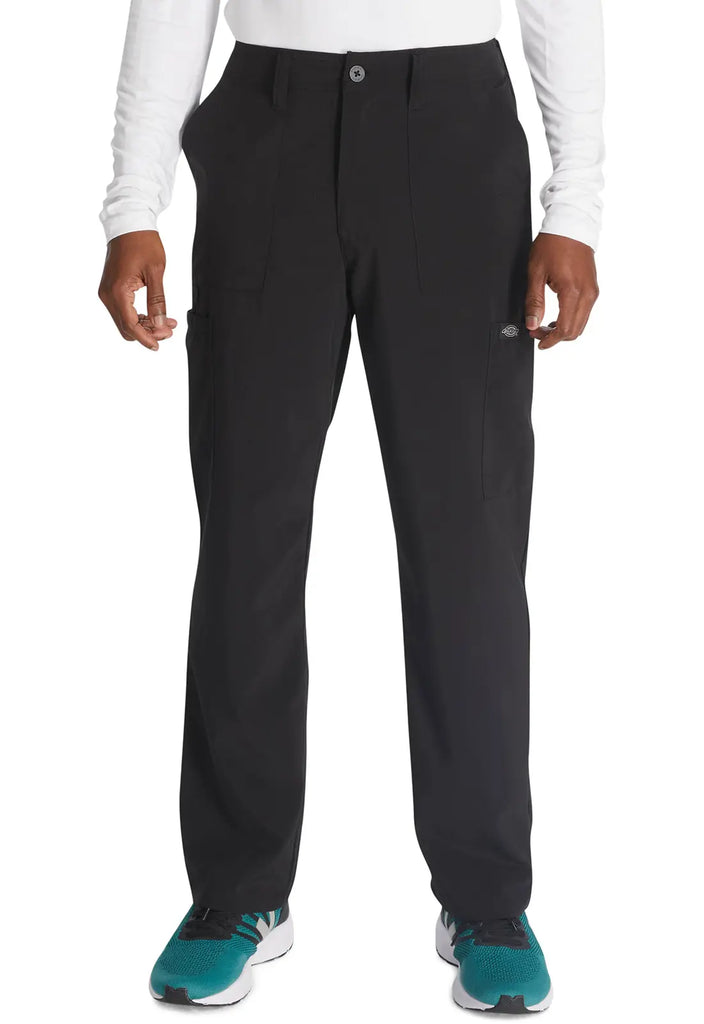 Dickies Scrubs Men's Natural Rise Drawstring Pant Black | scrub-supply.com