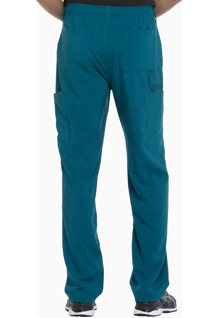 Dickies Scrubs Men's Natural Rise Drawstring Pant Caribbean Blue | scrub-supply.com