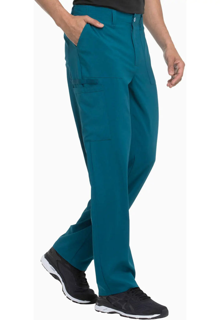 Dickies Scrubs Men's Natural Rise Drawstring Pant Caribbean Blue | scrub-supply.com