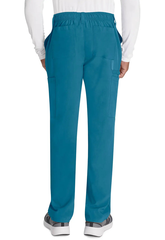 Dickies Scrubs Men's Natural Rise Drawstring Pant Caribbean Blue | scrub-supply.com