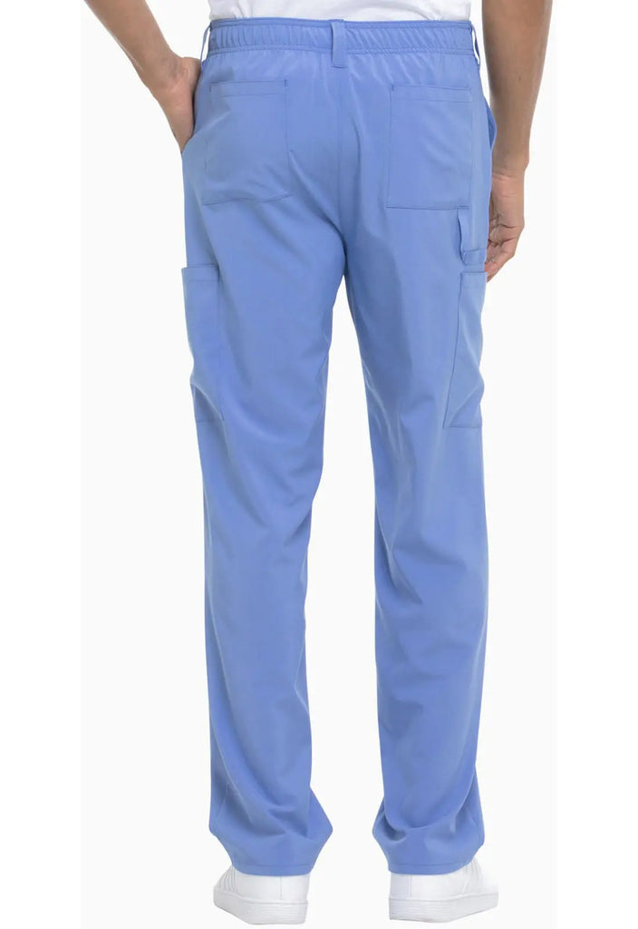 Dickies Scrubs Men's Natural Rise Drawstring Pant Ceil Blue | scrub-supply.com