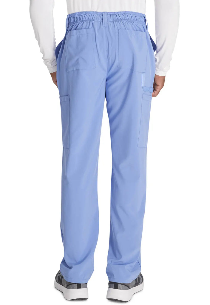 Dickies Scrubs Men's Natural Rise Drawstring Pant Ceil Blue | scrub-supply.com